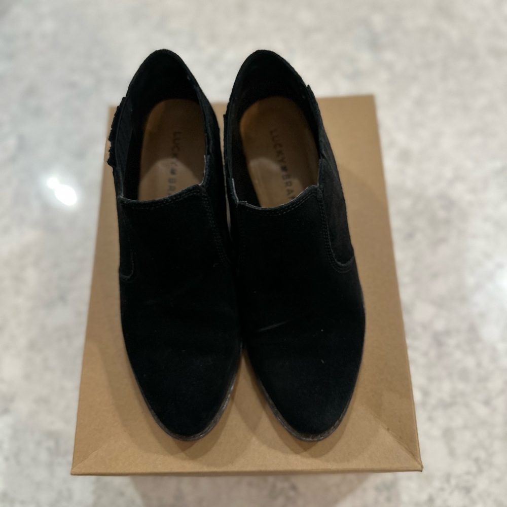 Lucky Brand Black Ankle Booties